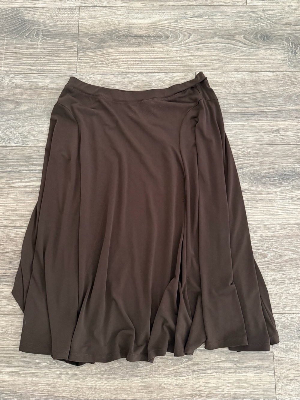 Michael Kors Chocolate Brown Midi Skirt